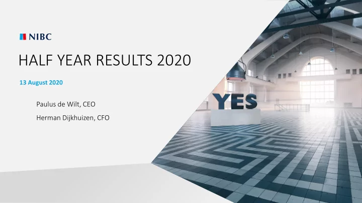 half year results 2020