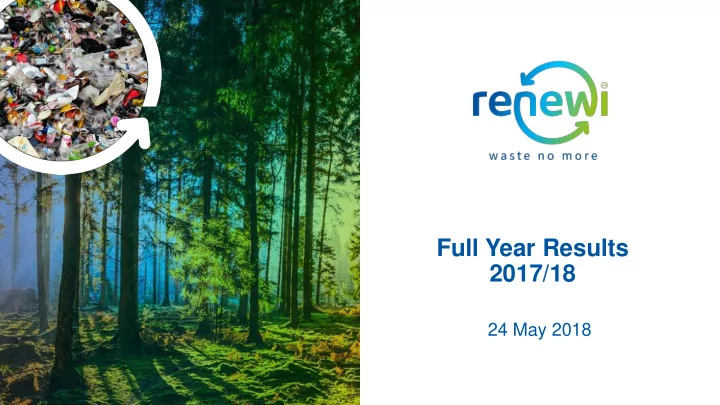 full year results