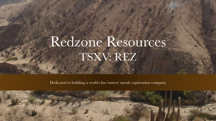 redzone resources