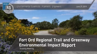 Introduction  Project Overview  Environmental Review Process  Overview of Preliminary