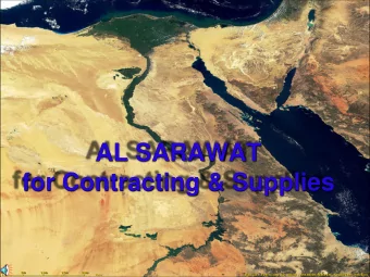 AL SARAWAT  for Contracting &amp; Supplies  Telecommunications / Towers Projects  Contracting