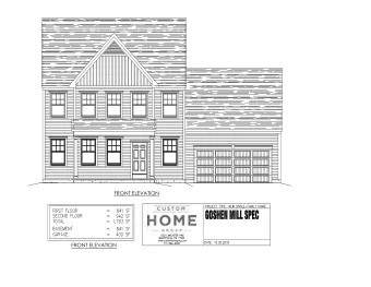 FRONT ELEVATION  FRONT ELEVATION  KITCHEN  16'0&quot; x 12'6&quot;  DINING  11'0&quot; x 12'6&quot;