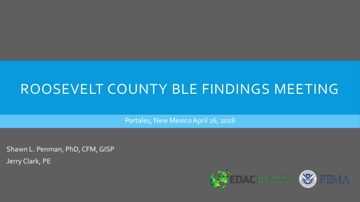 roosevelt county ble findings meeting