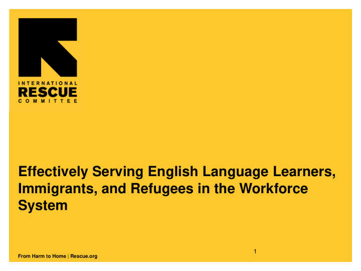effectively serving english language learners immigrants