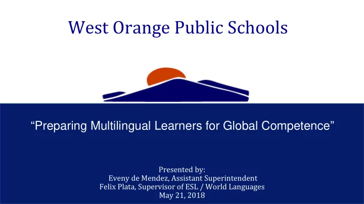 west orange public schools