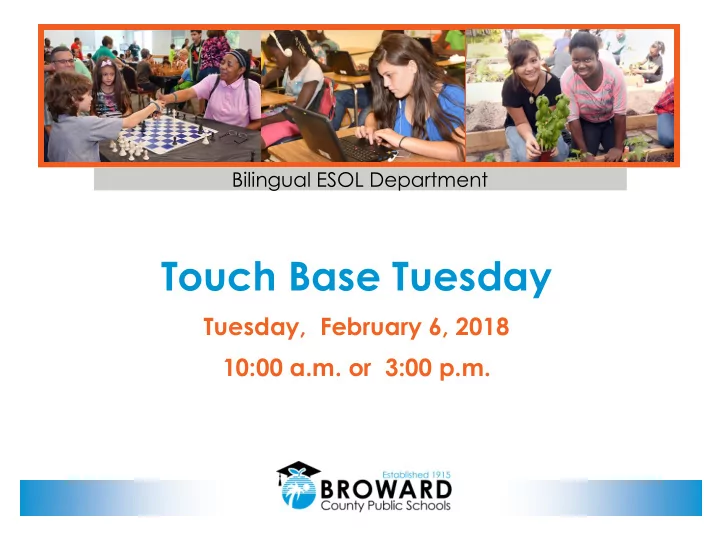 touch base tuesday