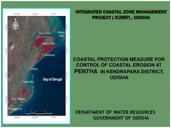 DEPARTMENT OF WATER RESOURCES, GoO, Map of Kendrapara District showing rivers and coast line