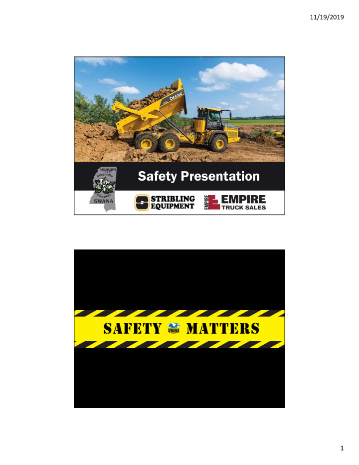 safety presentation