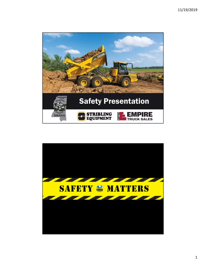 safety presentation