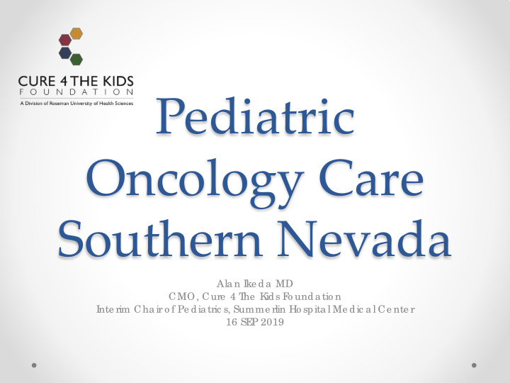 pediatric oncology care southern nevada