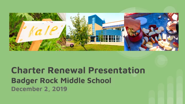 charter renewal presentation