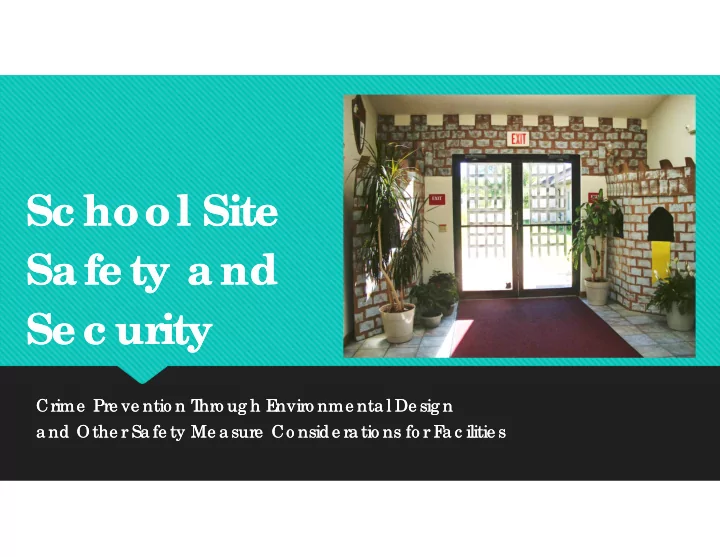 sc hool site sc hool site sa fe ty a nd sa fe ty a nd se
