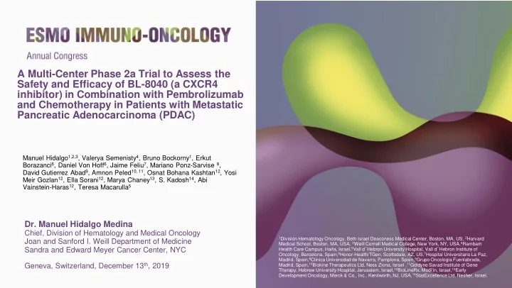a multi center phase 2a trial to assess the safety and