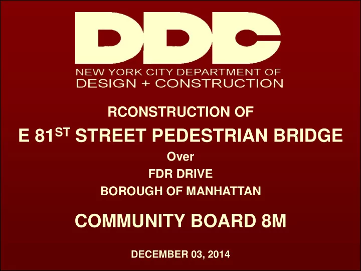 community board 8m