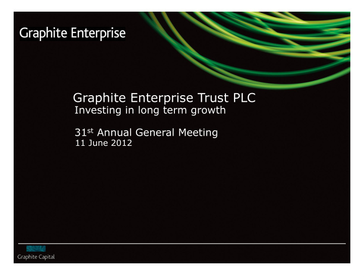 graphite enterprise trust plc