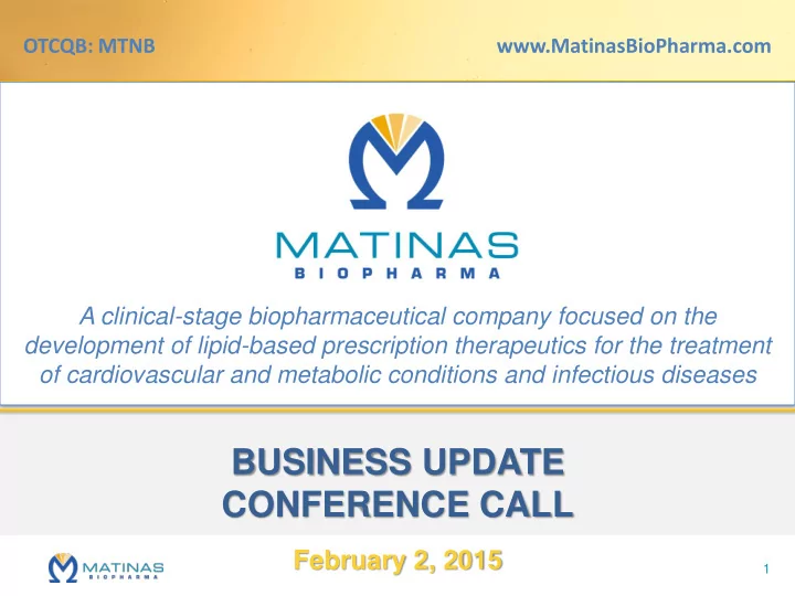 business update