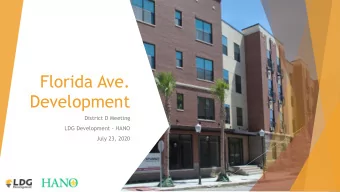 Florida Ave.  Development  District D Meeting  LDG Development - HANO  July 23, 2020 u Share