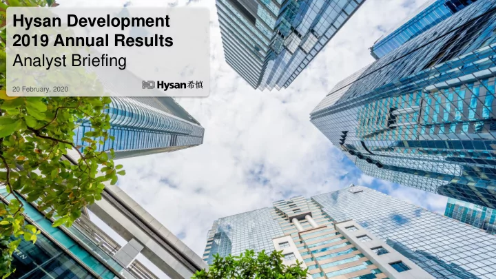 hysan development
