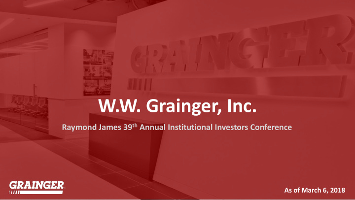 w w grainger inc