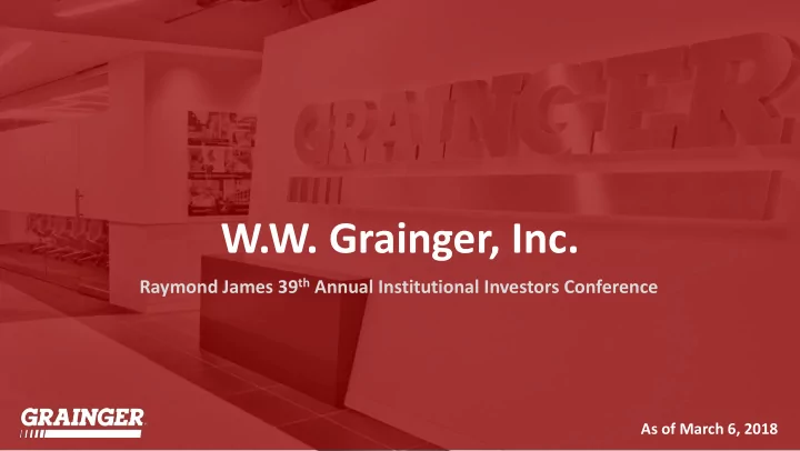 w w grainger inc
