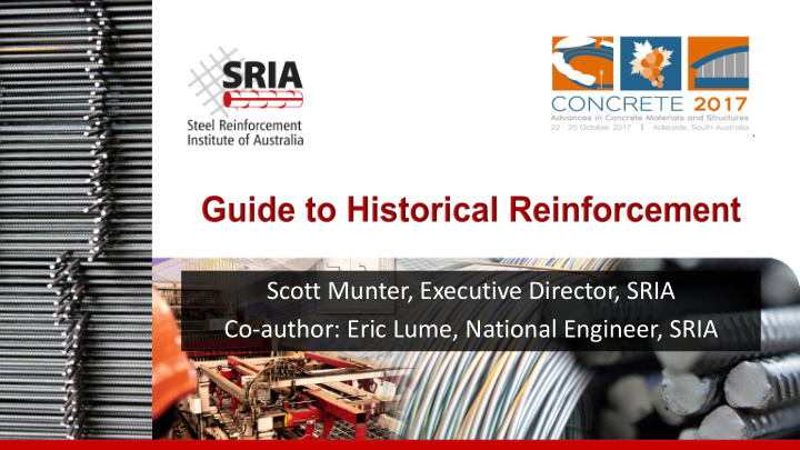 co author eric lume national engineer sria history shows