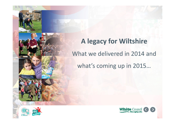 a legacy for wiltshire
