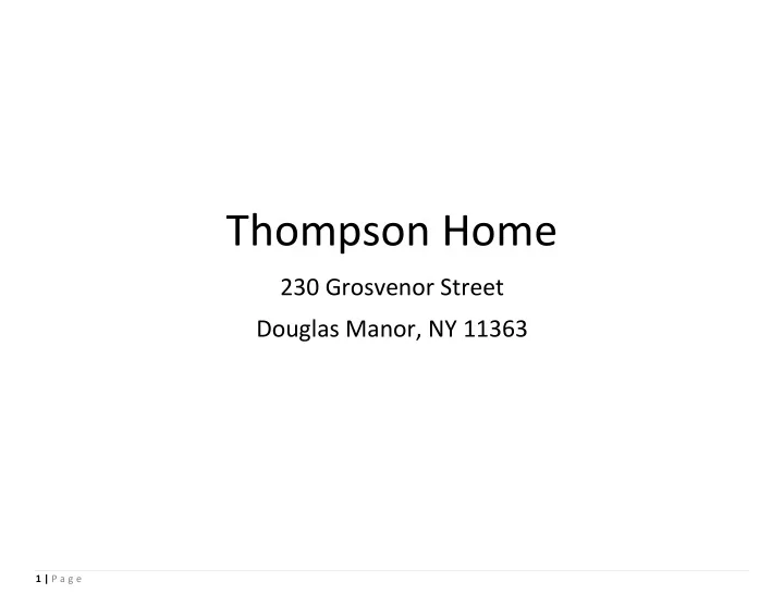 thompson home