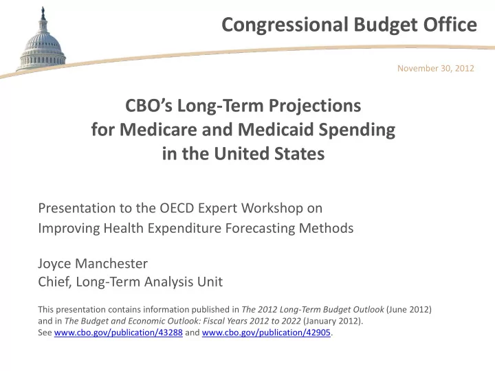 congressional budget office