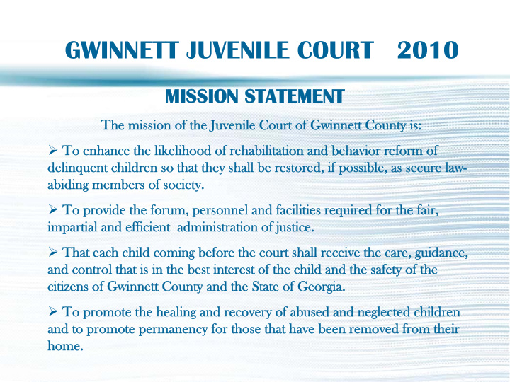 gwinnett juvenile court 2010