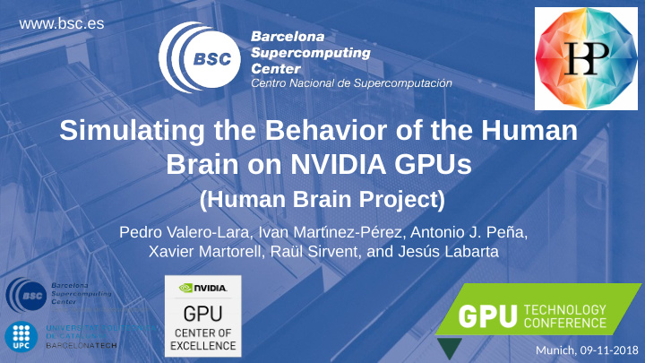 simulating the behavior of the human brain on nvidia gpus