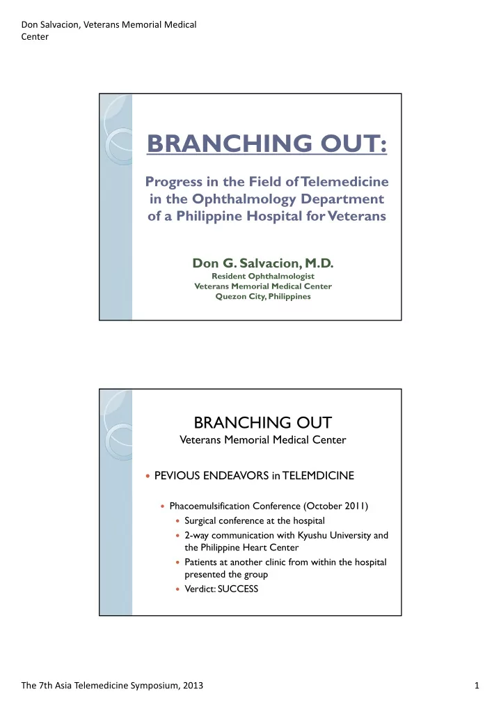 branching out