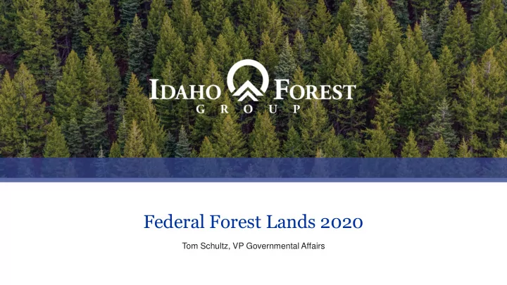federal forest lands 2020