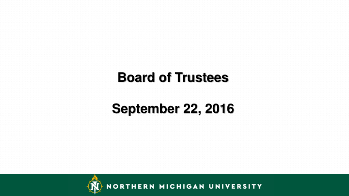 board of trustees september 22 2016 housing project