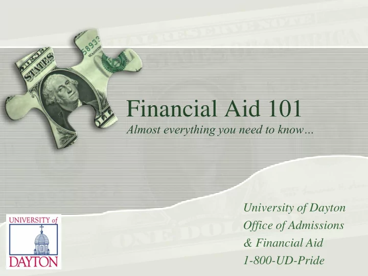 financial aid 101