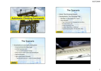 The Scenario  Client: The Christmas Empire  Development: The Christmas Tree  doka