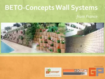 from France  Introduction  Betoconcepts (the Company) was incorporated in France over 2  decades