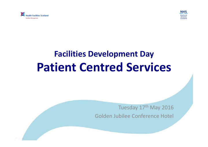patient centred services patient centred services