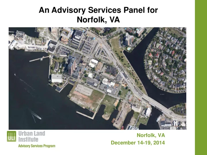 an advisory services panel for