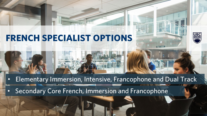 french specialist options