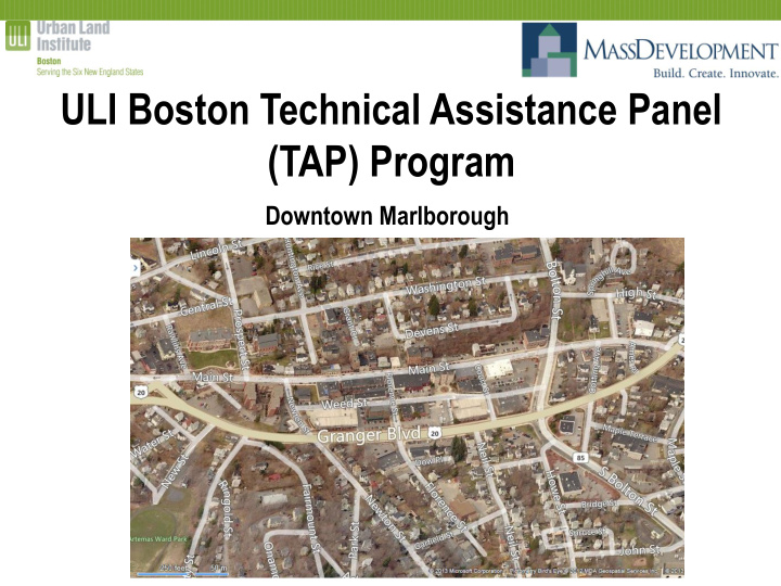 uli boston technical assistance panel tap program