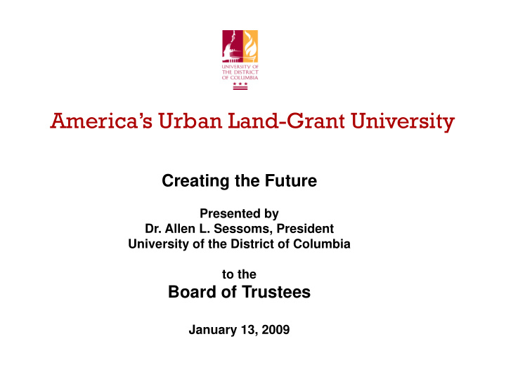 america s urban land grant university