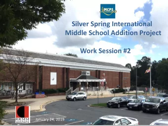 Middle School Addition Project  Work Session #2  January 24, 2019  Lack of Separate Identity of