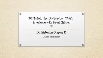 Th  The  e Co  Commis  missi  sion on Mt. 22:1-10 Parable of  the King that prepared a banquet for