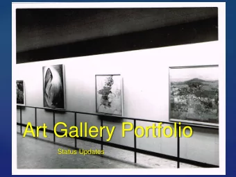 {  Art Gallery Portfolio  Status Updates  Council operates the art gallery and permanent art