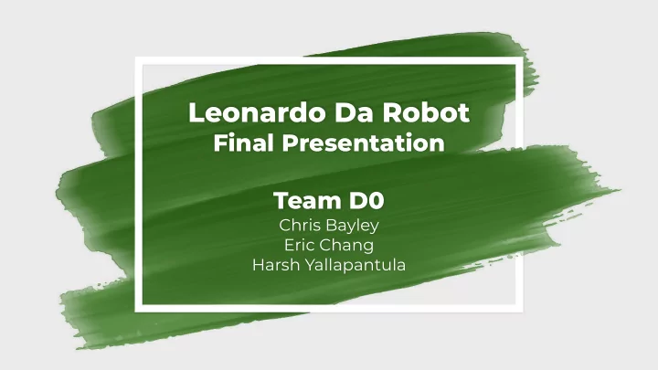 leonardo da robot