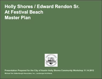 Holly Shores / Edward Rendon Sr.  Holly Shores / Edward Rendon Sr.  At Festival Beach  At Festival