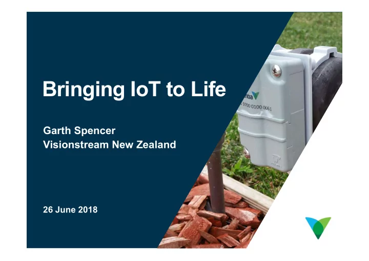 bringing iot to life
