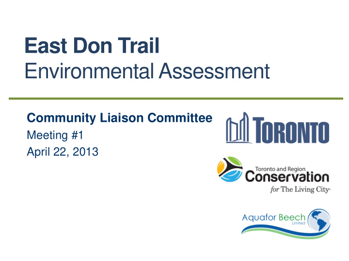 east don trail environmental assessment
