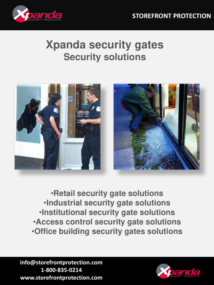 xpanda security gates