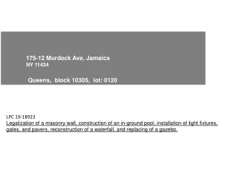 175-12 Murdock Ave, Jamaica  NY 11434  Queens,  block 10305,  lot: 0120 LPC 19-18923  Legalization